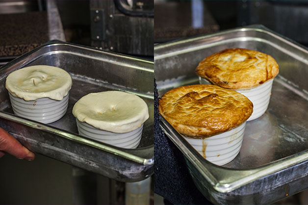 Before and after pastry