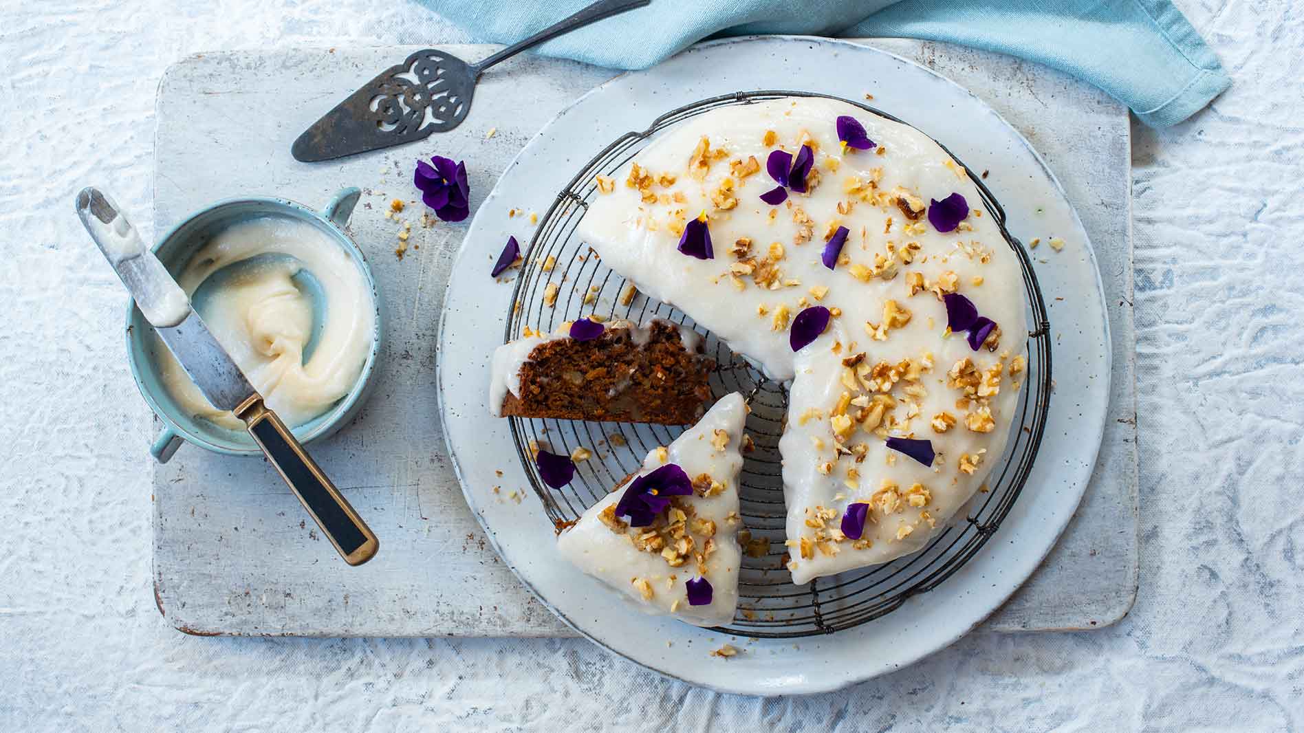 Carrot Cake With Vegan Cream Cheese Frosting