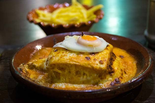 An old-school classic from Portugal is their Francesinha