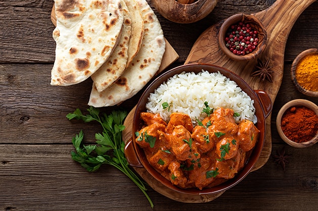 Image of a curry with rice