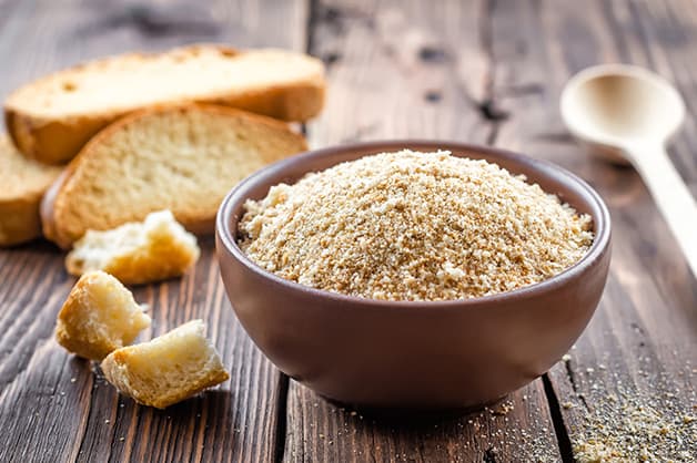 Breadcrumbs is another way to use fresh bread in the kitchen